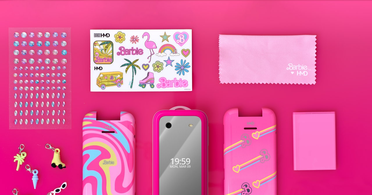 Barbie Phone by HMD: An All-Pink Glittery Dumb Phone That Flips